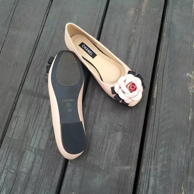 CHANEL Shallow mouth flat shoes Women--061